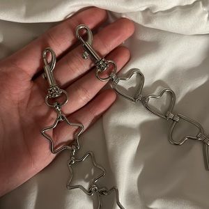 silver heart & star belts